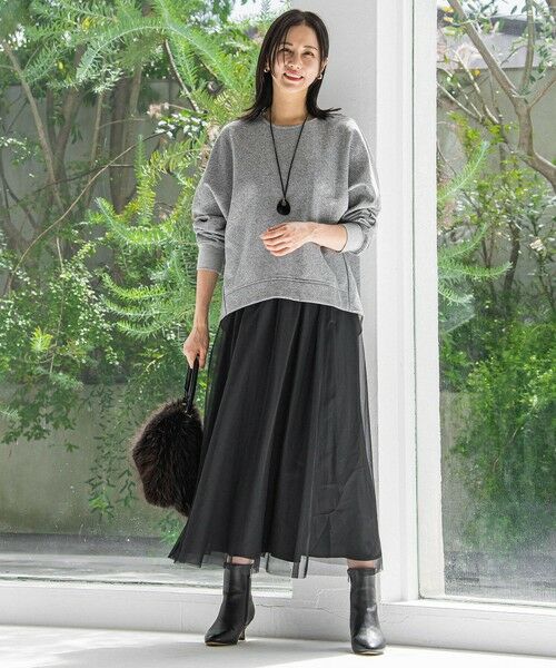 LAUTREAMONT / ロートレアモン ミニ・ひざ丈スカート | パウダーサテンリバーシブルスカート | 詳細5