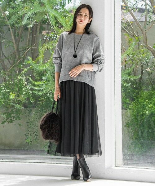 LAUTREAMONT / ロートレアモン ミニ・ひざ丈スカート | パウダーサテンリバーシブルスカート | 詳細6