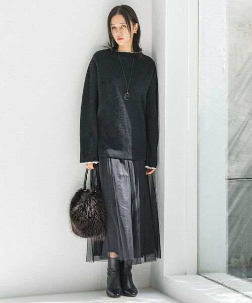 LAUTREAMONT / ロートレアモン ミニ・ひざ丈スカート | パウダーサテンリバーシブルスカート | 詳細9