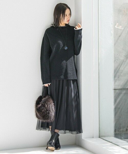 LAUTREAMONT / ロートレアモン ミニ・ひざ丈スカート | パウダーサテンリバーシブルスカート | 詳細10