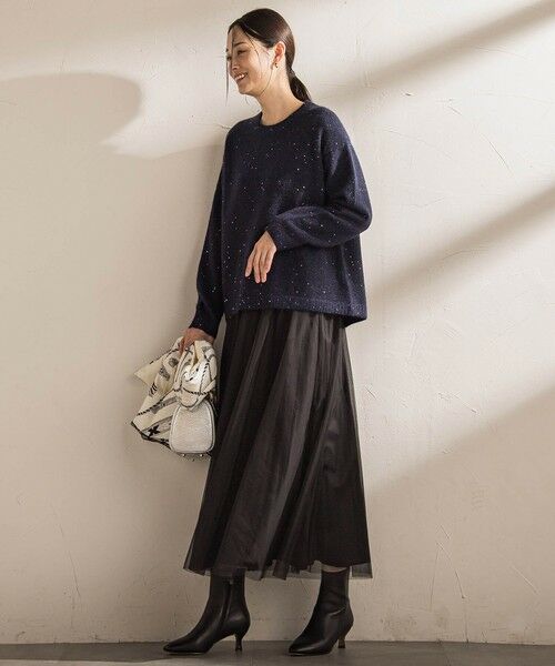 LAUTREAMONT / ロートレアモン ミニ・ひざ丈スカート | パウダーサテンリバーシブルスカート | 詳細11