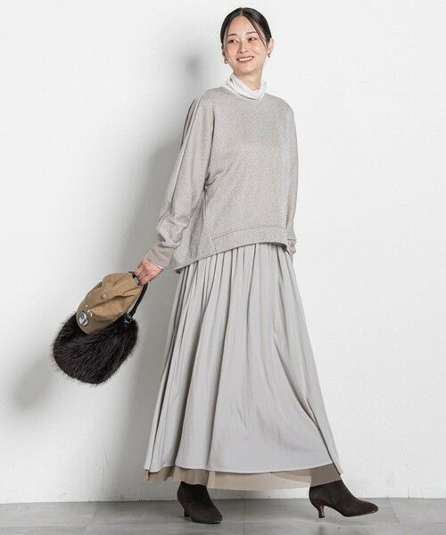 LAUTREAMONT / ロートレアモン ミニ・ひざ丈スカート | パウダーサテンリバーシブルスカート | 詳細15