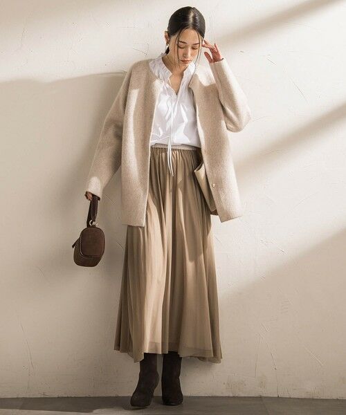 LAUTREAMONT / ロートレアモン ミニ・ひざ丈スカート | パウダーサテンリバーシブルスカート | 詳細24