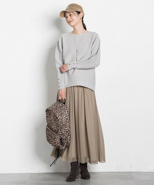 LAUTREAMONT / ロートレアモン ミニ・ひざ丈スカート | パウダーサテンリバーシブルスカート | 詳細18