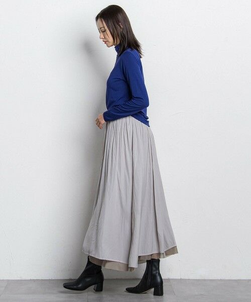 LAUTREAMONT / ロートレアモン ミニ・ひざ丈スカート | パウダーサテンリバーシブルスカート | 詳細23