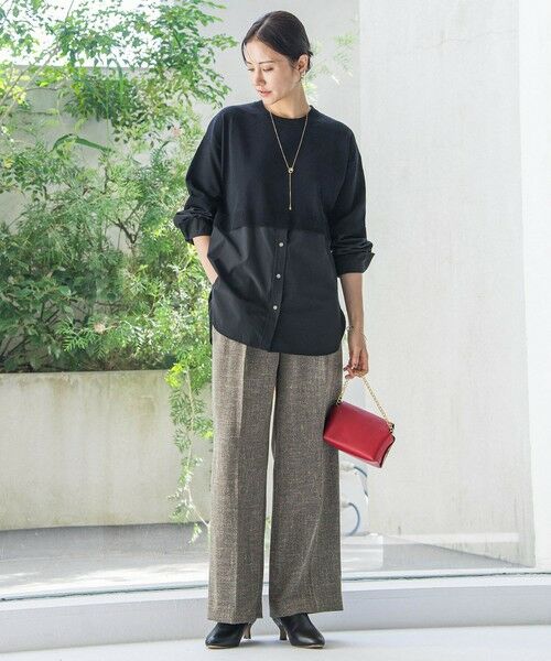 LAUTREAMONT / ロートレアモン ニット・セーター | 【WEB限定】シャツドッキングニット≪洗える≫ | 詳細2