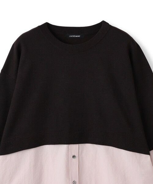 LAUTREAMONT / ロートレアモン ニット・セーター | 【WEB限定】シャツドッキングニット≪洗える≫ | 詳細13