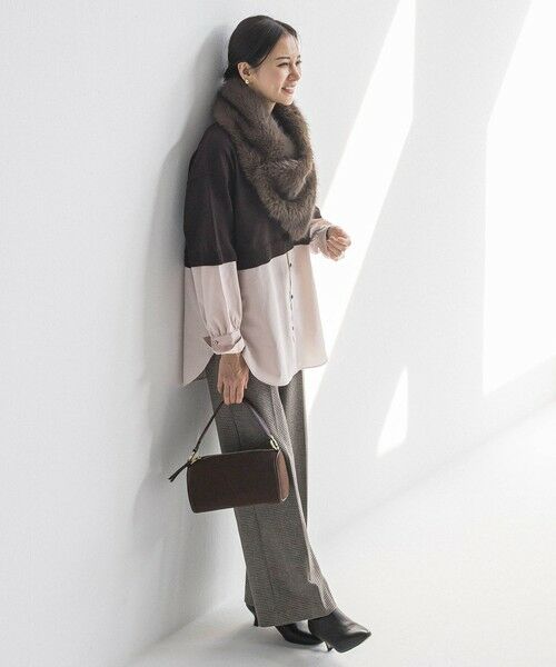 LAUTREAMONT / ロートレアモン ニット・セーター | 【WEB限定】シャツドッキングニット≪洗える≫ | 詳細6