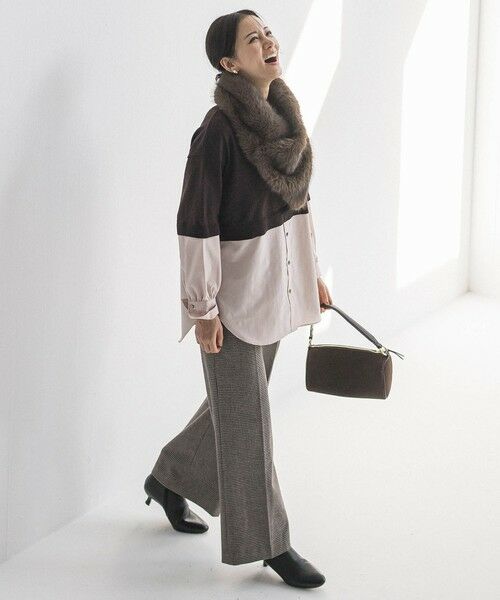 LAUTREAMONT / ロートレアモン ニット・セーター | 【WEB限定】シャツドッキングニット≪洗える≫ | 詳細8