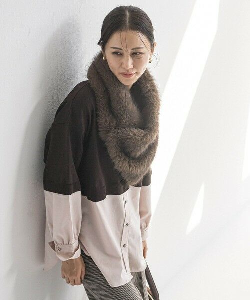 LAUTREAMONT / ロートレアモン ニット・セーター | 【WEB限定】シャツドッキングニット≪洗える≫ | 詳細9