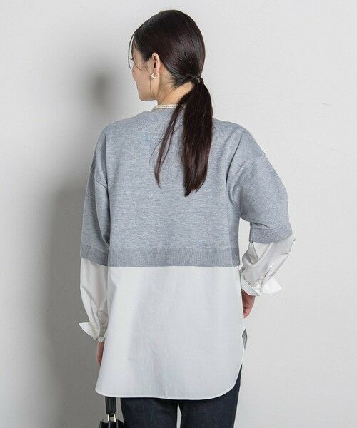 LAUTREAMONT / ロートレアモン ニット・セーター | 【WEB限定】シャツドッキングニット≪洗える≫ | 詳細19