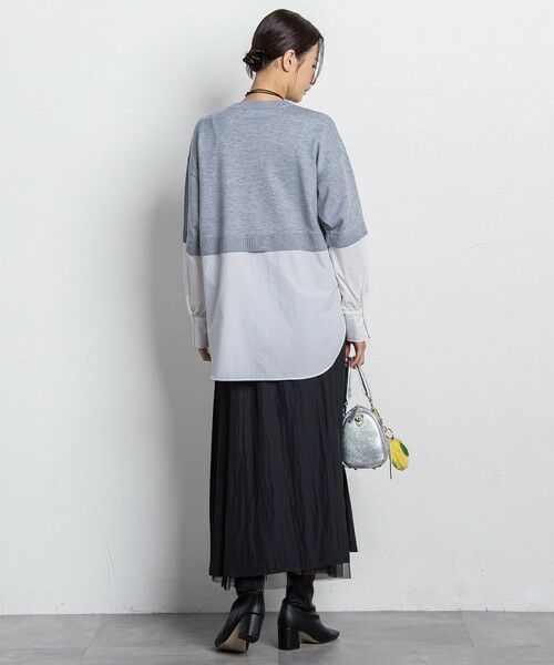 LAUTREAMONT / ロートレアモン ニット・セーター | 【WEB限定】シャツドッキングニット≪洗える≫ | 詳細25