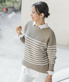 LAUTREAMONT / ロートレアモン ニット・セーター | 【WEB限定】ソデボタンガーターニット≪11号あり/洗える≫