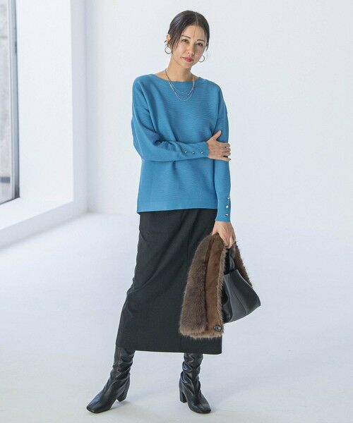 LAUTREAMONT / ロートレアモン ニット・セーター | 【WEB限定】ソデボタンガーターニット≪11号あり/洗える≫ | 詳細1