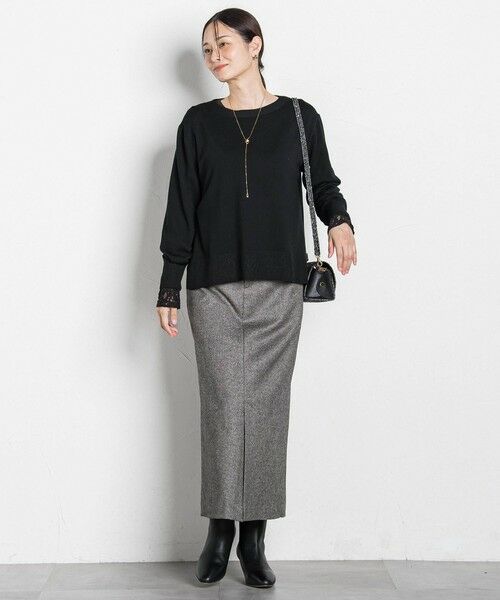 LAUTREAMONT / ロートレアモン ニット・セーター | ANGELINAリブスリーブニット≪WEB限定11号/洗える≫ | 詳細3