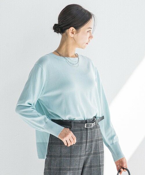 LAUTREAMONT/ロートレアモン ANGELINAリブスリーブニット&#8810;WEB限定11号/洗える&#8811; グリーン 9号