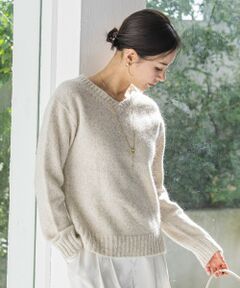 LAUTREAMONT / ロートレアモン ニット・セーター | スパンコールラメVネックニット≪洗える≫