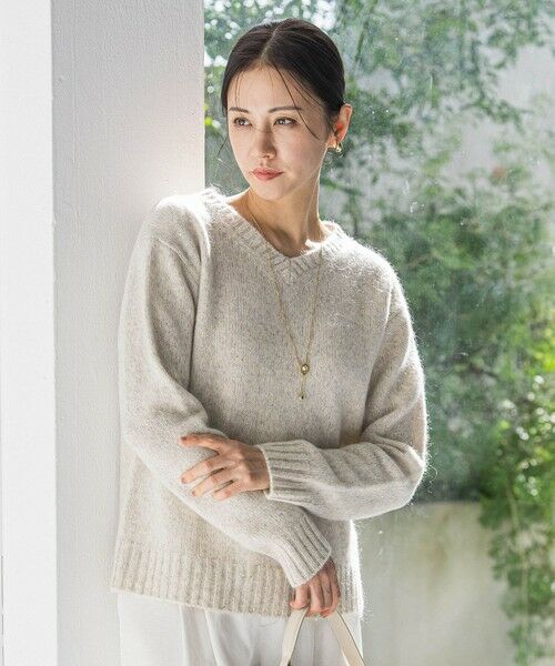 LAUTREAMONT / ロートレアモン ニット・セーター | スパンコールラメVネックニット≪洗える≫ | 詳細19