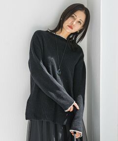 LAUTREAMONT / ロートレアモン ニット・セーター | 刺繍トリムハイネックニット≪洗える≫