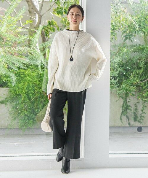 LAUTREAMONT / ロートレアモン ニット・セーター | 刺繍トリムハイネックニット≪洗える≫ | 詳細5