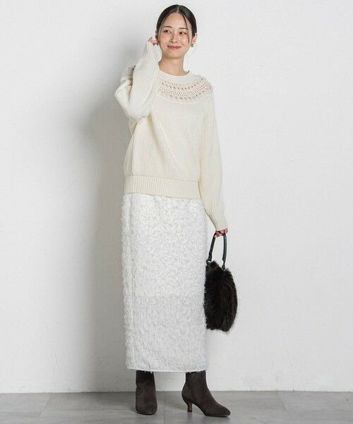 LAUTREAMONT / ロートレアモン ニット・セーター | 透かし編みノルディックガラニット | 詳細1