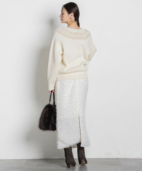 LAUTREAMONT / ロートレアモン ニット・セーター | 透かし編みノルディックガラニット | 詳細2