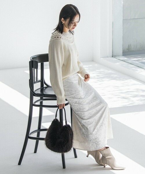 LAUTREAMONT / ロートレアモン ニット・セーター | 透かし編みノルディックガラニット | 詳細3