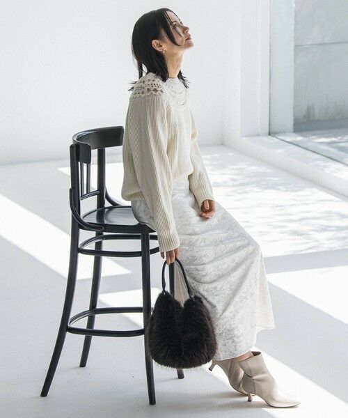 LAUTREAMONT / ロートレアモン ニット・セーター | 透かし編みノルディックガラニット | 詳細4