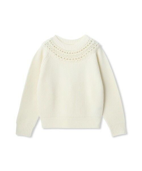 LAUTREAMONT / ロートレアモン ニット・セーター | 透かし編みノルディックガラニット | 詳細6