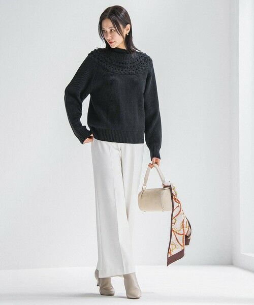 LAUTREAMONT / ロートレアモン ニット・セーター | 透かし編みノルディックガラニット | 詳細7