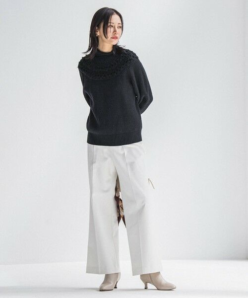 LAUTREAMONT / ロートレアモン ニット・セーター | 透かし編みノルディックガラニット | 詳細8