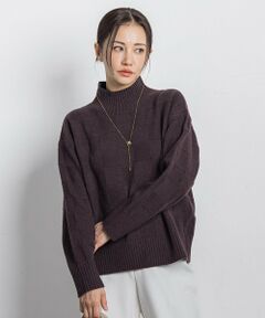 LAUTREAMONT / ロートレアモン ニット・セーター | 格子柄ハイネックニット≪洗える≫