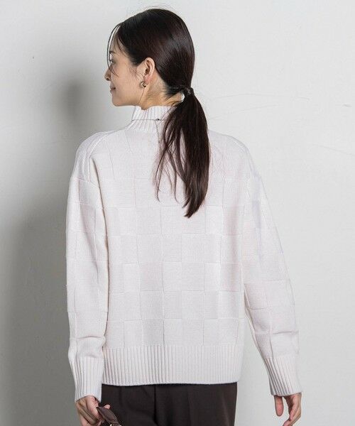 LAUTREAMONT / ロートレアモン ニット・セーター | 格子柄ハイネックニット≪洗える≫ | 詳細2