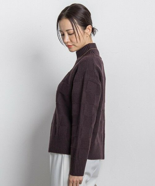 LAUTREAMONT / ロートレアモン ニット・セーター | 格子柄ハイネックニット≪洗える≫ | 詳細4