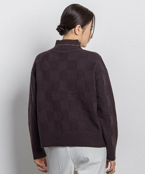 LAUTREAMONT / ロートレアモン ニット・セーター | 格子柄ハイネックニット≪洗える≫ | 詳細5