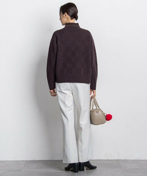 LAUTREAMONT / ロートレアモン ニット・セーター | 格子柄ハイネックニット≪洗える≫ | 詳細10