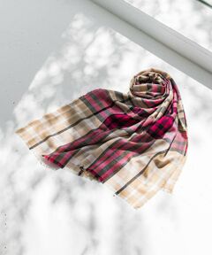 LAUTREAMONT / ロートレアモン マフラー・ショール・スヌード・ストール | シルケットウールラメチェックストール