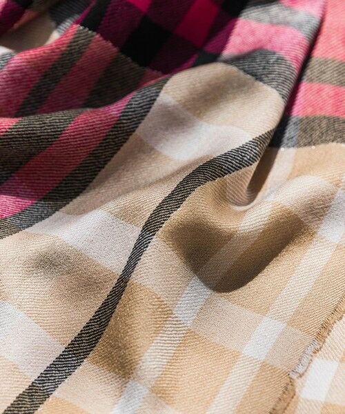 LAUTREAMONT / ロートレアモン マフラー・ショール・スヌード・ストール | シルケットウールラメチェックストール | 詳細1