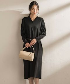 LAUTREAMONT / ロートレアモン ロング・マキシ丈ワンピース | 【WEB限定】Vネックニットワンピース≪丈長めあり/手洗い可能≫