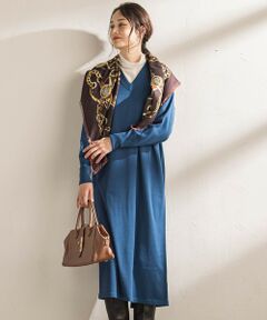 LAUTREAMONT / ロートレアモン ロング・マキシ丈ワンピース | 【WEB限定】Vネックニットワンピース≪丈長めあり/手洗い可能≫