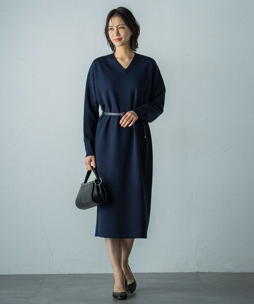 LAUTREAMONT / ロートレアモン ロング・マキシ丈ワンピース | 【WEB限定】Vネックニットワンピース≪丈長めあり/手洗い可能≫ | 詳細5