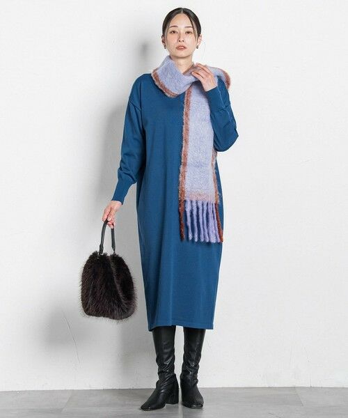 LAUTREAMONT / ロートレアモン ロング・マキシ丈ワンピース | 【WEB限定】Vネックニットワンピース≪丈長めあり/手洗い可能≫ | 詳細15