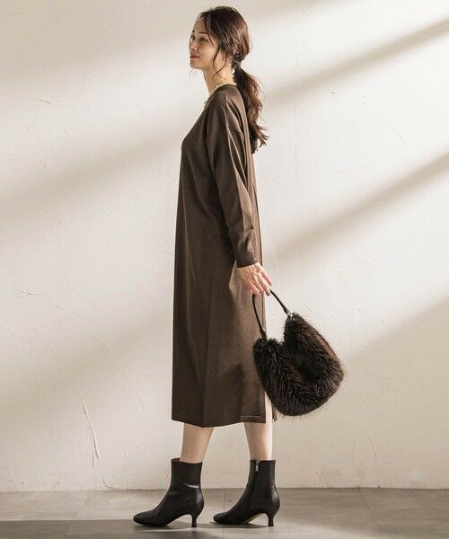 LAUTREAMONT / ロートレアモン ロング・マキシ丈ワンピース | 【WEB限定】Vネックニットワンピース≪丈長めあり/手洗い可能≫ | 詳細27