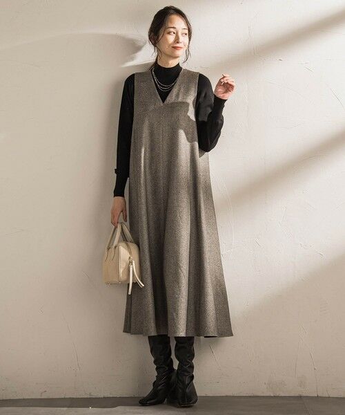 LAUTREAMONT / ロートレアモン ロング・マキシ丈ワンピース | ラメシックツイードワンピース≪洗える≫ | 詳細1