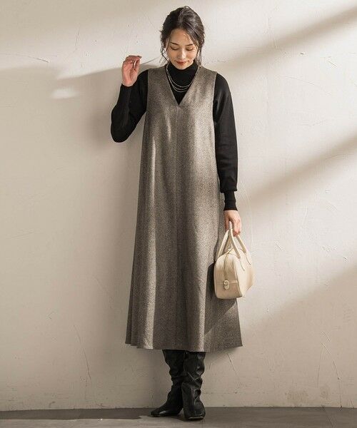 LAUTREAMONT / ロートレアモン ロング・マキシ丈ワンピース | ラメシックツイードワンピース≪洗える≫ | 詳細2