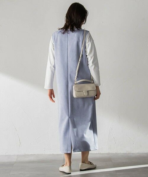 LAUTREAMONT / ロートレアモン ロング・マキシ丈ワンピース | 【WEB限定】フェイクスエードワンピース≪洗える≫ | 詳細3