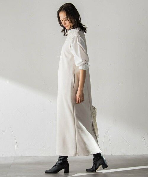 LAUTREAMONT / ロートレアモン ロング・マキシ丈ワンピース | 【WEB限定】フェイクスエードワンピース≪洗える≫ | 詳細8