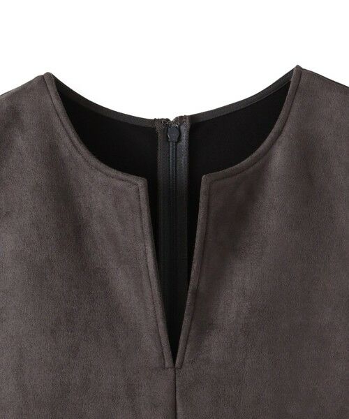 LAUTREAMONT / ロートレアモン ロング・マキシ丈ワンピース | 【WEB限定】フェイクスエードワンピース≪洗える≫ | 詳細1