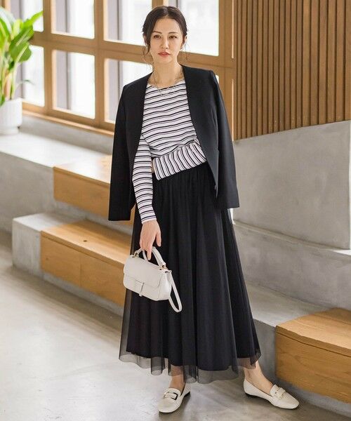 LAUTREAMONT / ロートレアモン テーラードジャケット | トリクシオンノーカラージャケット≪セットアップ対応/手洗い可能≫ | 詳細1