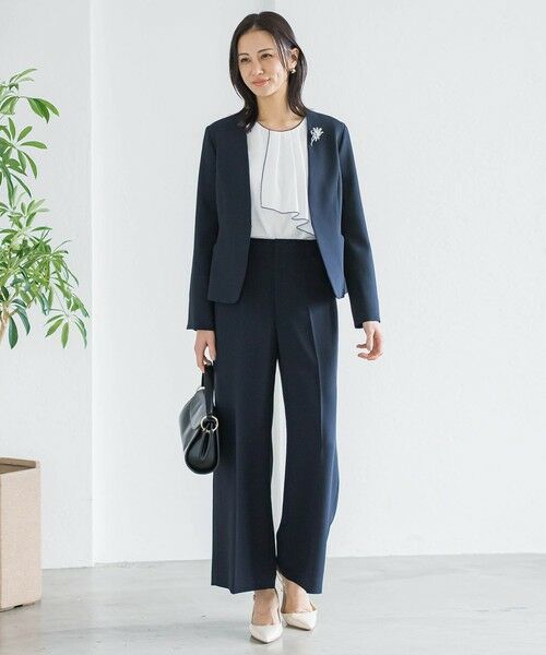 LAUTREAMONT / ロートレアモン テーラードジャケット | トリクシオンノーカラージャケット≪セットアップ対応/手洗い可能≫ | 詳細8